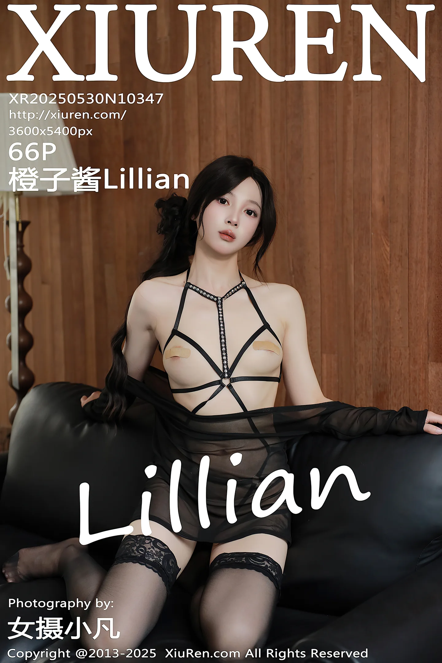 [XiuRen秀人网]No.10347_模特橙子酱Lillian性感黑色薄纱露黑色情趣内衣秀曼妙身姿诱惑写真66P-秀人网 - XiuRen.Space